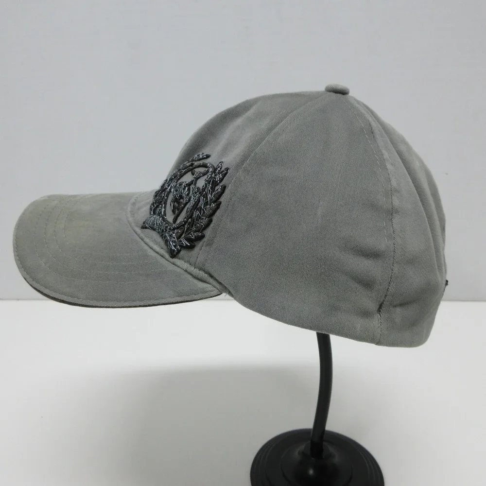 Cinch Hat Cap Fitted Mens‎ Large Gray Embroidered Rodeo Bull Western Cowboy